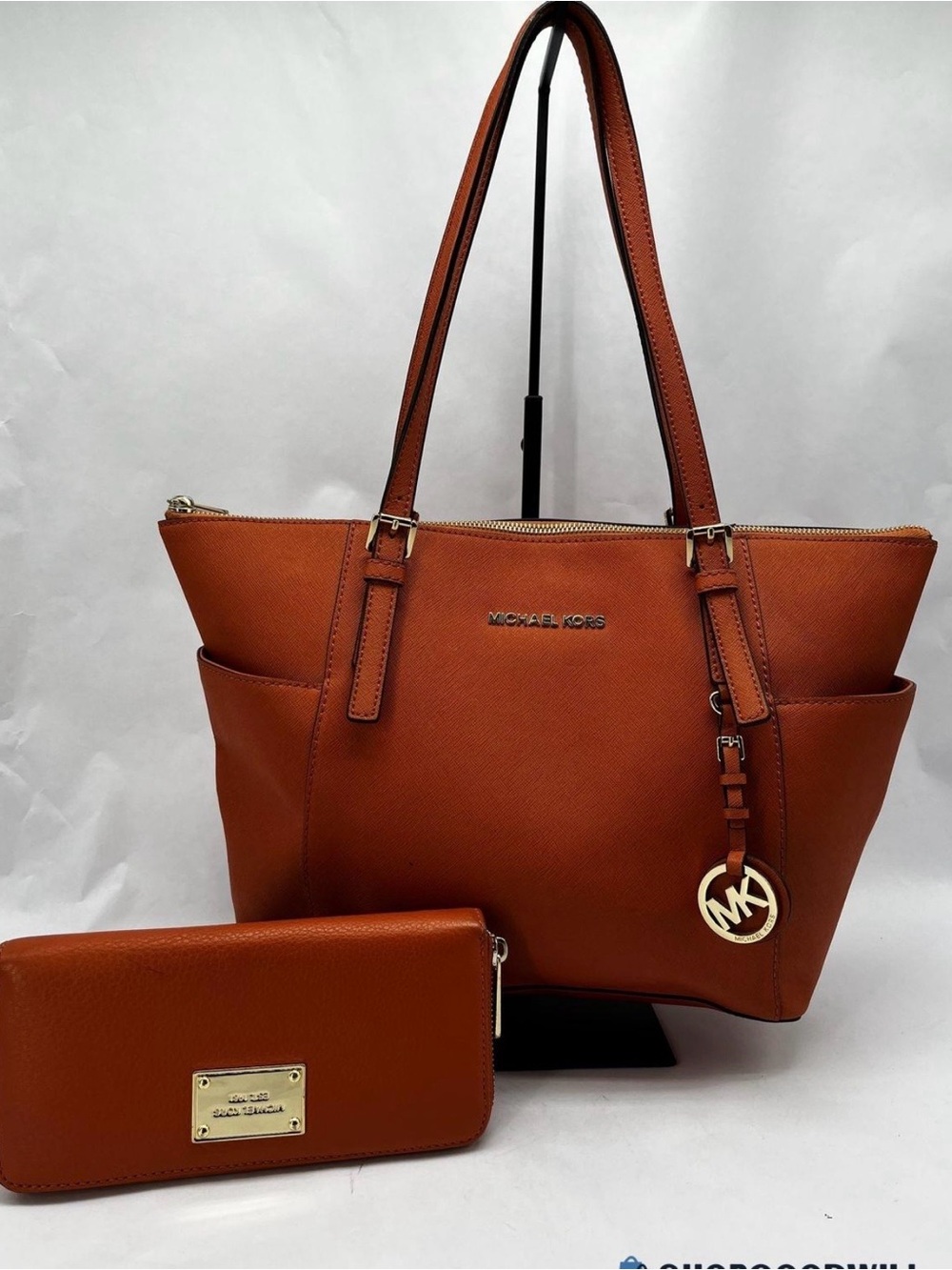 Michael Kors Saffiano Leather Tote with Wallet